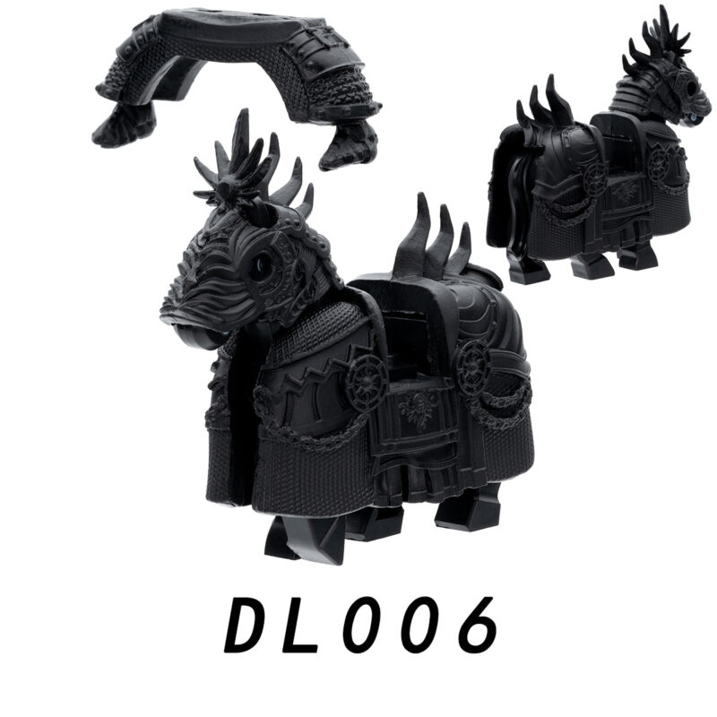 Medieval Heavily Armored Warhorse For minifigurens DL006 – Bild 3