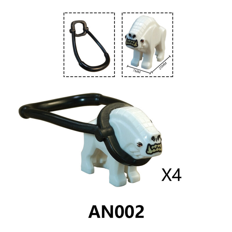 Tierischer Knöchelbeißer (4-teilig) AN002