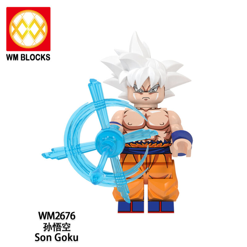 Anime Dragon Ball Z Goku Ultra Instinct minifigurens WM2676