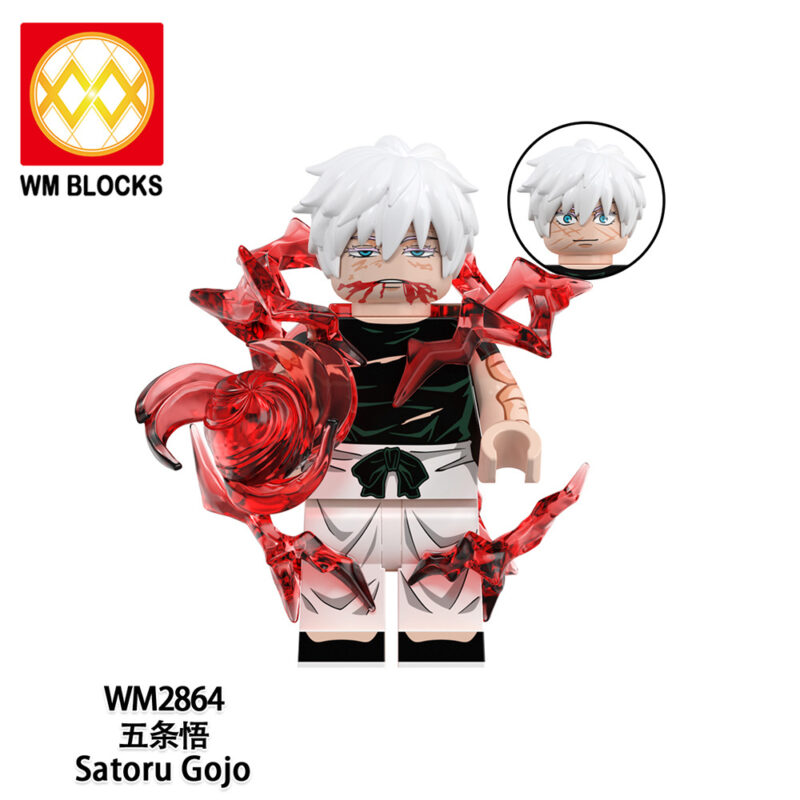 Anime Jujutsu Kaisen Gojo Satoru minifigurens WM2864