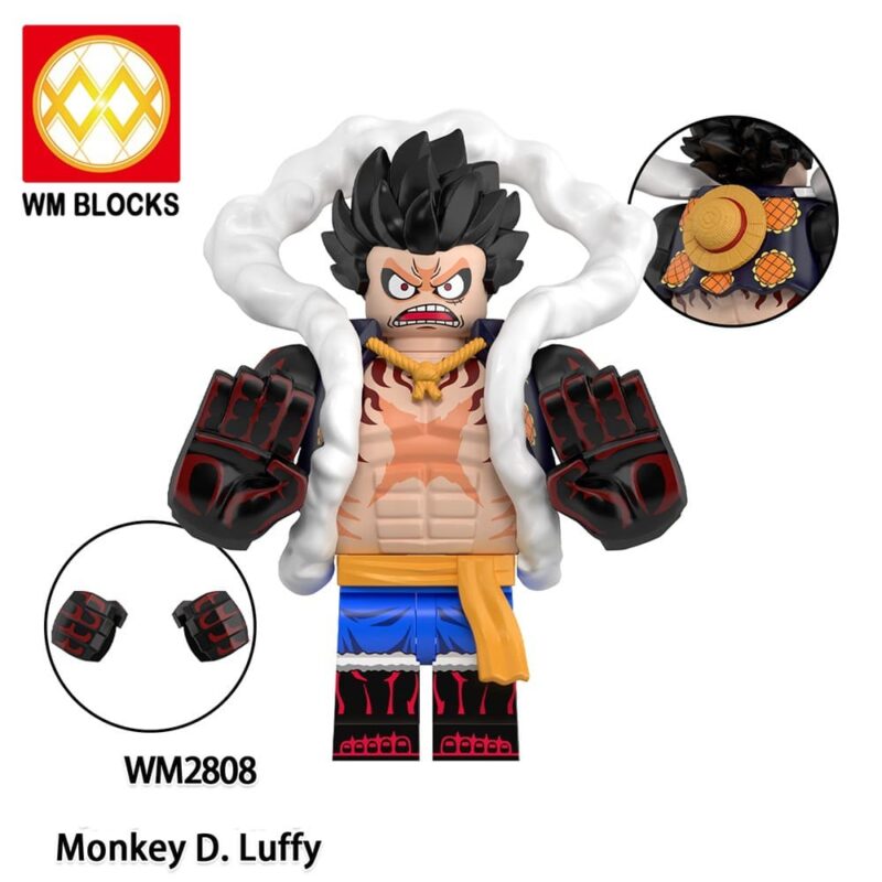 Anime One Piece Monkey D. Ruffy Gear 4 Minifiguren WM2808
