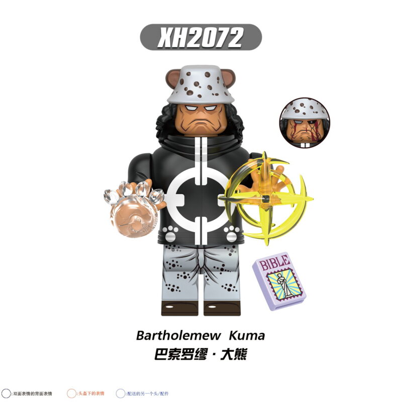 Anime One Piece Bartholomew Kuma minifigurens XH2072