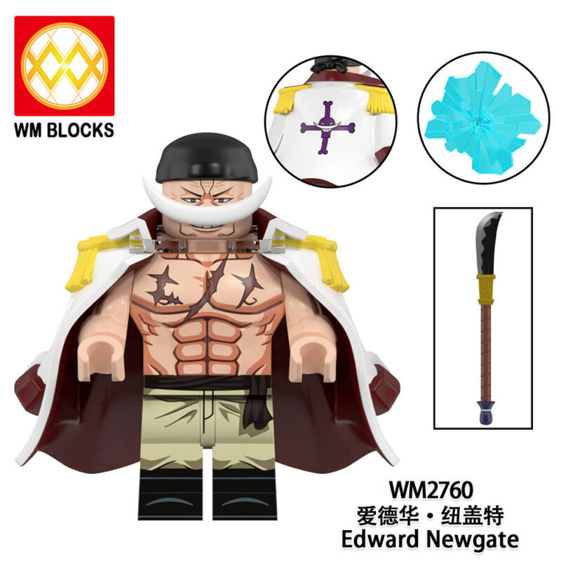 Anime One Piece Edward Newgate minifigurens WM2760