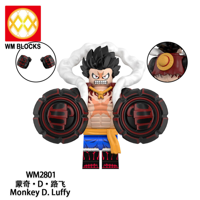 Anime One Piece Monkey D. Ruffy Gear 4 Minifiguren WM2801