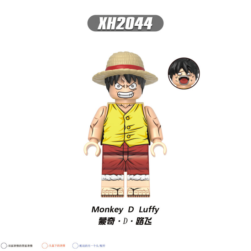 Anime One Piece Monkey D. Ruffy Minifiguren XH2044