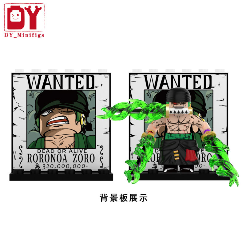 Anime One Piece Roronoa Zoro minifigurens DY606 – Bild 2