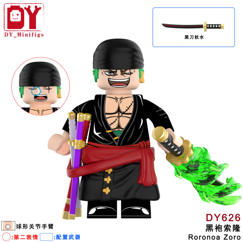 Anime One Piece Roronoa Zoro minifigurens DY626