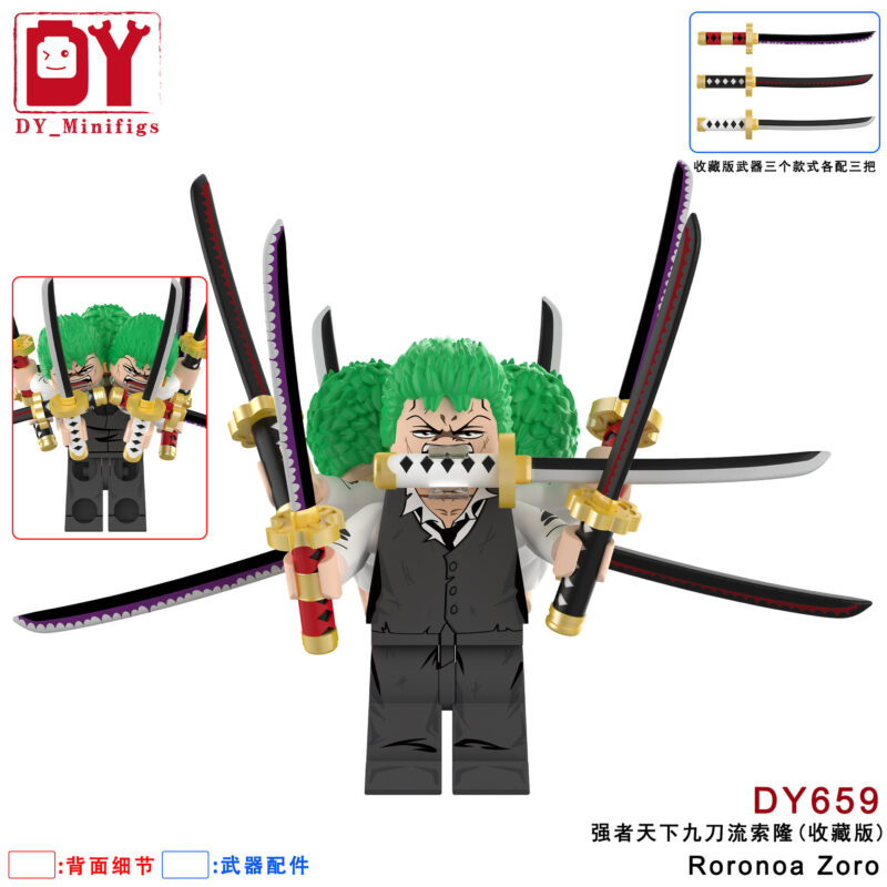 Anime One Piece Roronoa Zoro minifigurens DY659