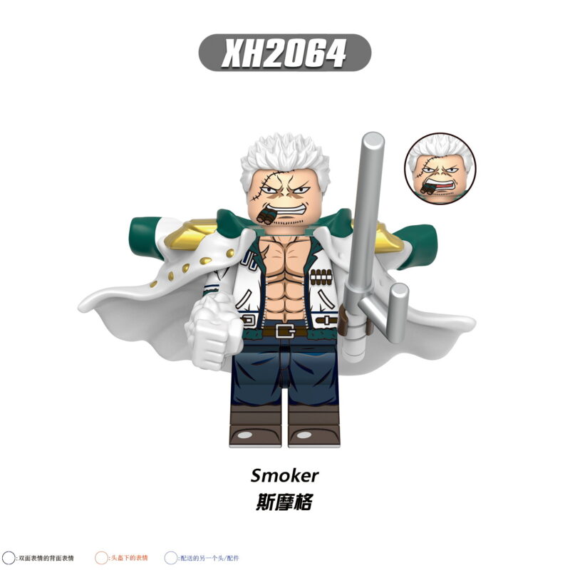 Anime One Piece Smoker minifigurens XH2064