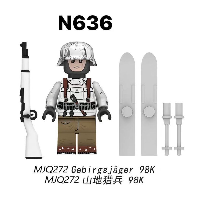 Army Military Gebirgsjäger 98.000 Minifiguren N636