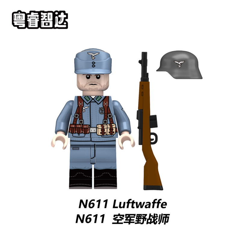 Army Military Luftwaffe minifigurens N611