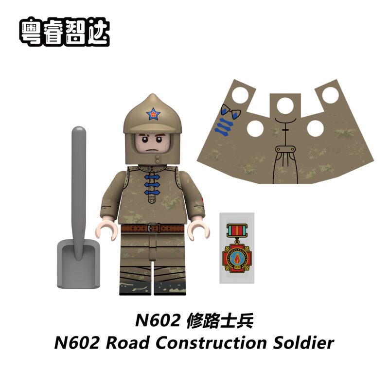 Armee Militär Straßenbau Soldat Minifiguren N602