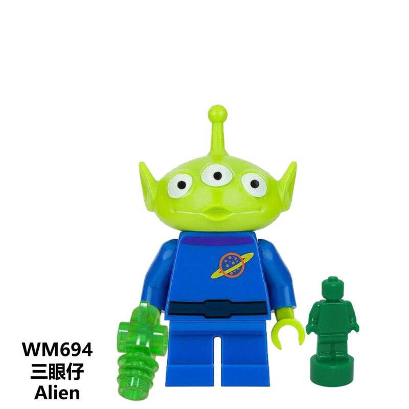 Cartoon Toy Story 4 Dreiäugiges Alien Minifiguren WM694