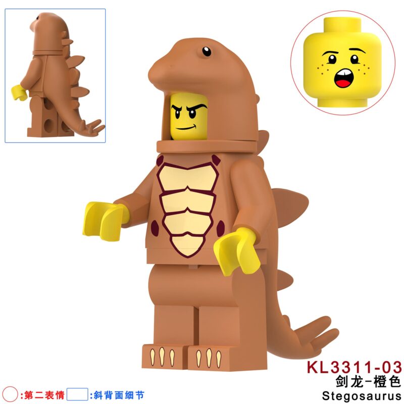 Sammelfiguren: Großer Triceratops-Fan im Kostüm KL3311-03
