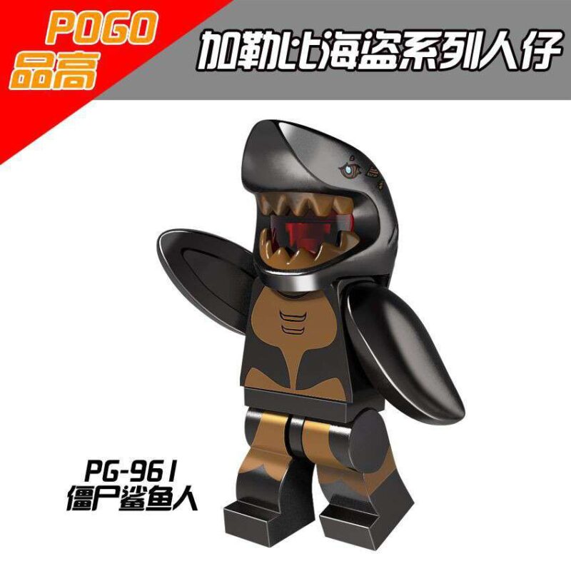 Zombie Shark Guy Minifiguren zum Sammeln PG961