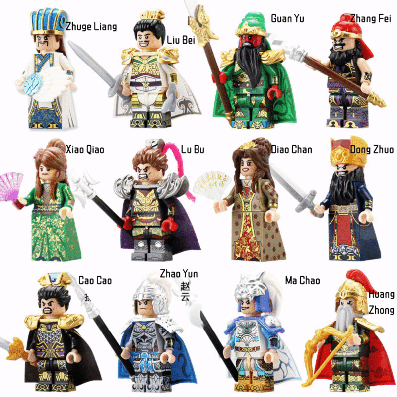 Mut der Drei Königreiche Decool Minifiguren-Set TK01