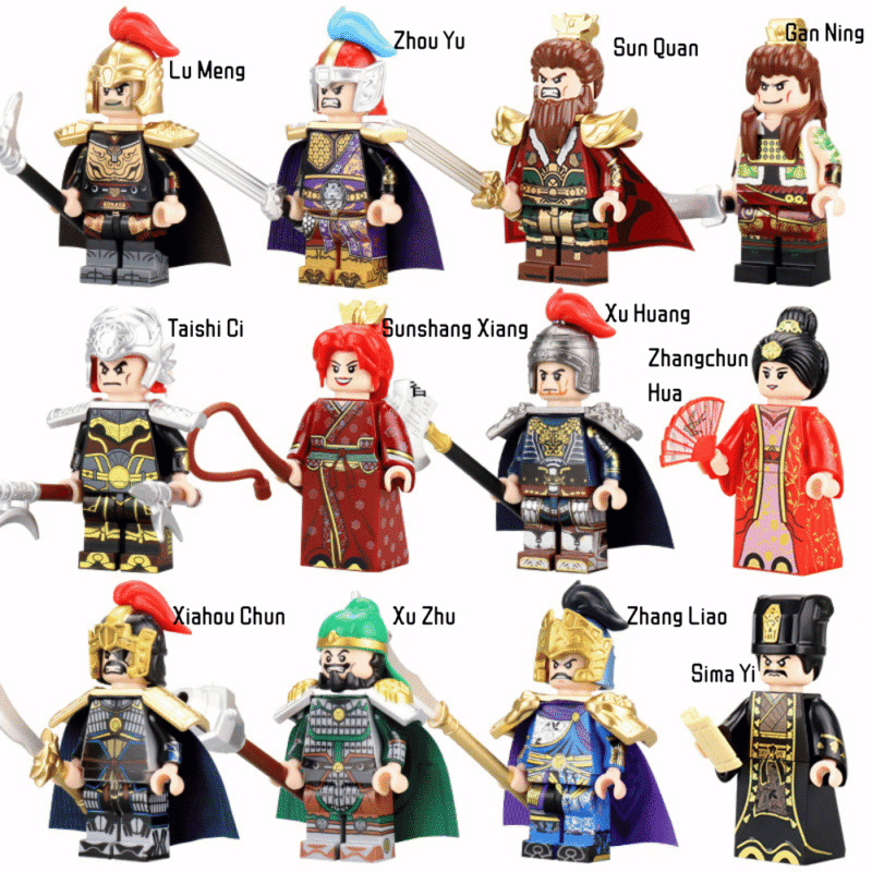 Mut der Drei Königreiche TK02 Decool Minifiguren-Set TK02