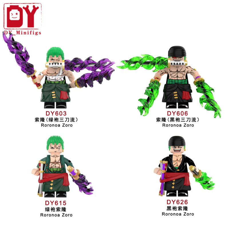 Anime One Piece Roronoa Zoro minifigurens DY626 – Bild 3