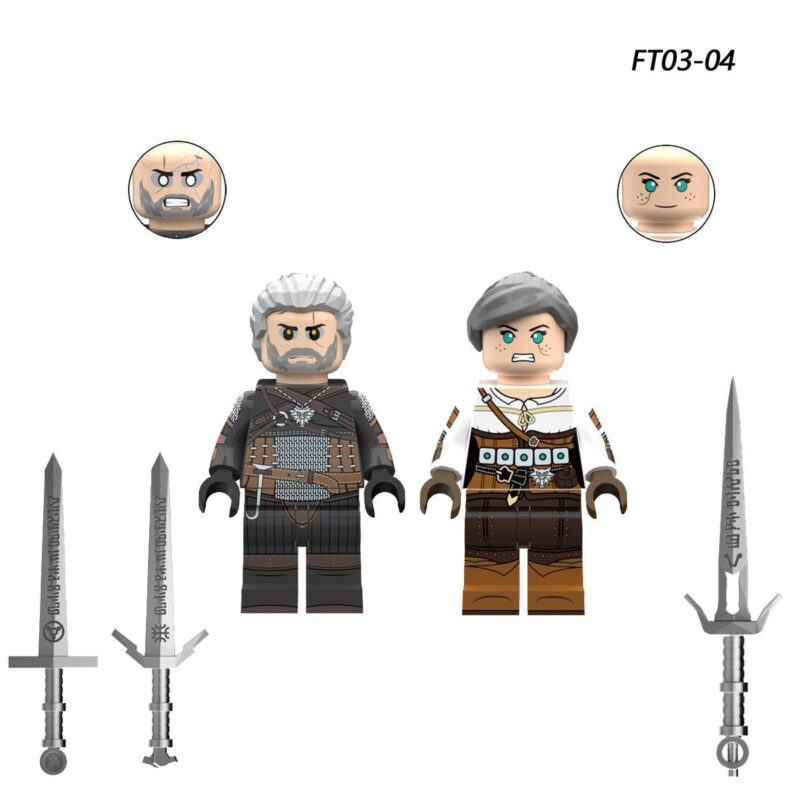 The Witcher Geralt of Rivia minifigurens FT03 – Bild 2