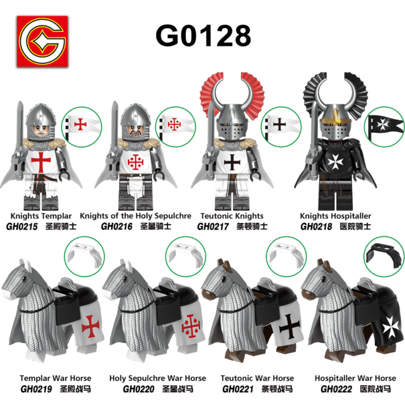 Mittelalterlicher Deutschritter Minifiguren GH0217 – Bild 2