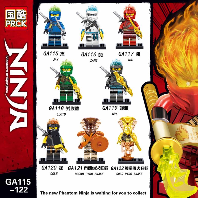 Ninjago: Gold Pyro Snake Minifiguren GA122 – Bild 2