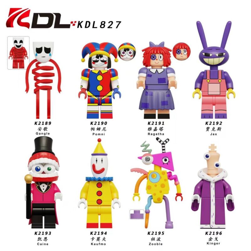 Cartoon The Amazing Digital Circus Zooble Minifiguren K2195 – Bild 2