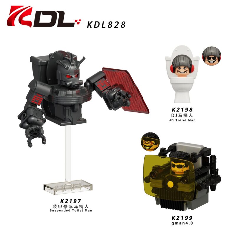 Skibidi Battle Gman 4.0 minifigurens K2199 – Bild 2