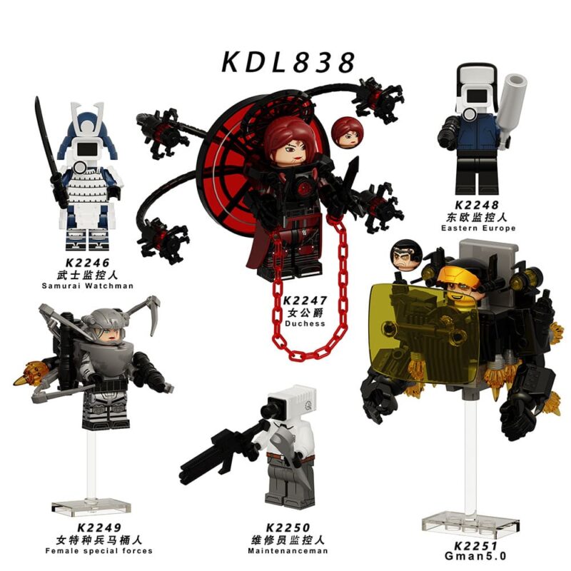 Skibidi Battle Maintenanceman Minifiguren K2250 – Bild 2