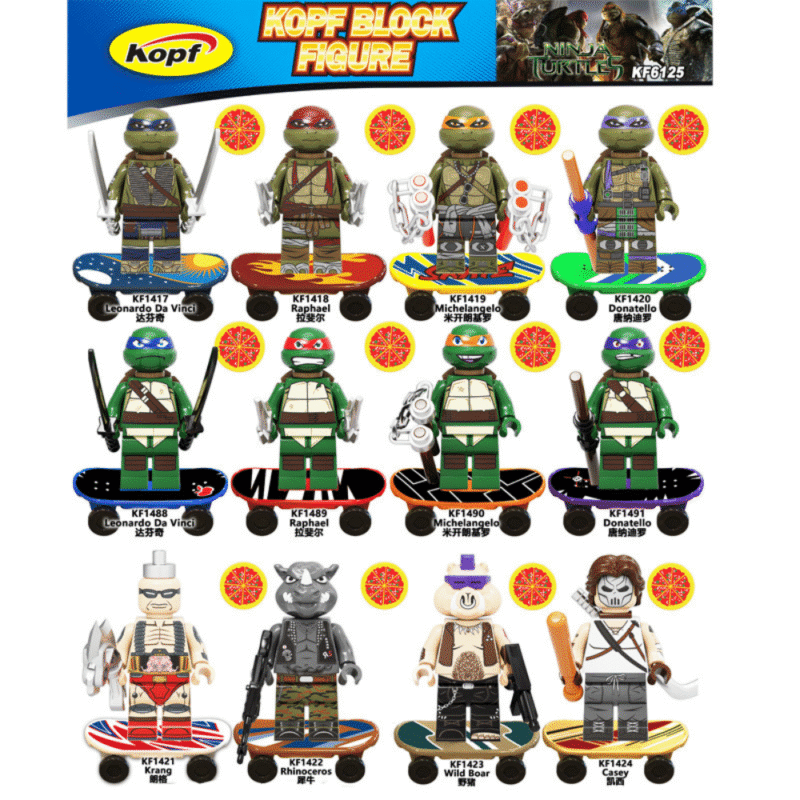 Cartoon Teenage Mutant Ninja Turtles Raphael Minifiguren KF1489 – Bild 2