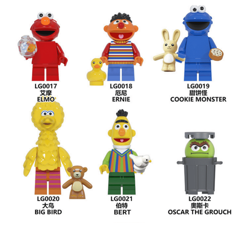 Cartoon Sesame Street Elmo minifigurens LG0017 – Bild 2