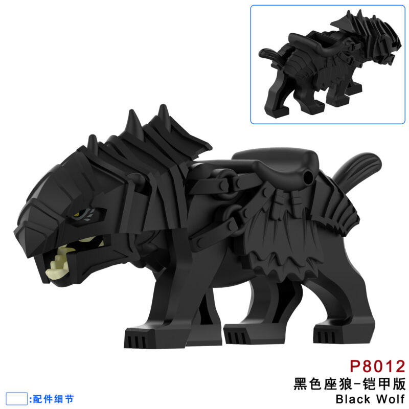 Herr der Ringe Black Wargs Armor Minifiguren P8012