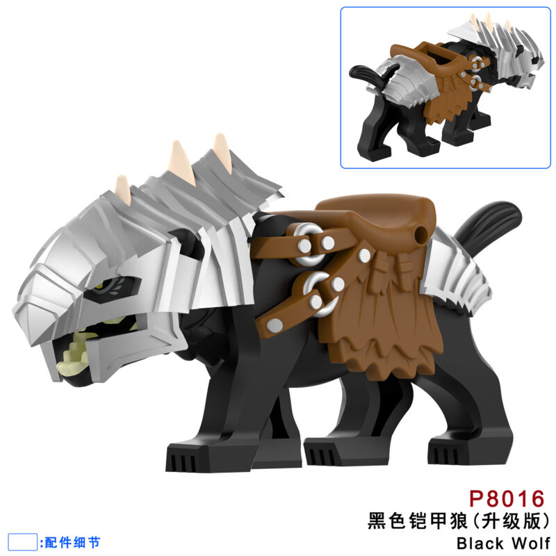 Lord of the Rings Black Wargs Armor Upgrade minifigurens P8016