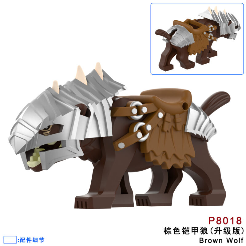 Lord of the Rings Brown Wargs Armor Upgrade minifigurens P8018