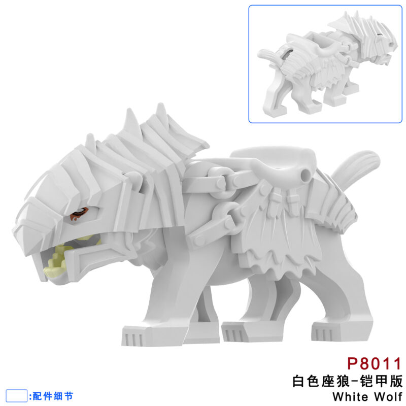Herr der Ringe Weiße Warge Rüstung Minifiguren P8011