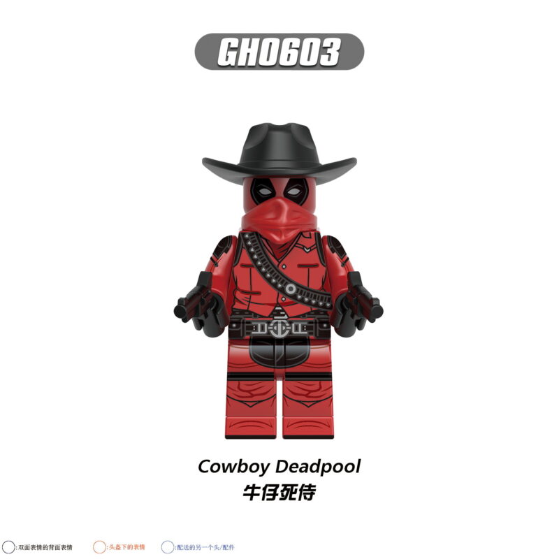 Marvel Cowboy Deadpool Minifiguren GH0603