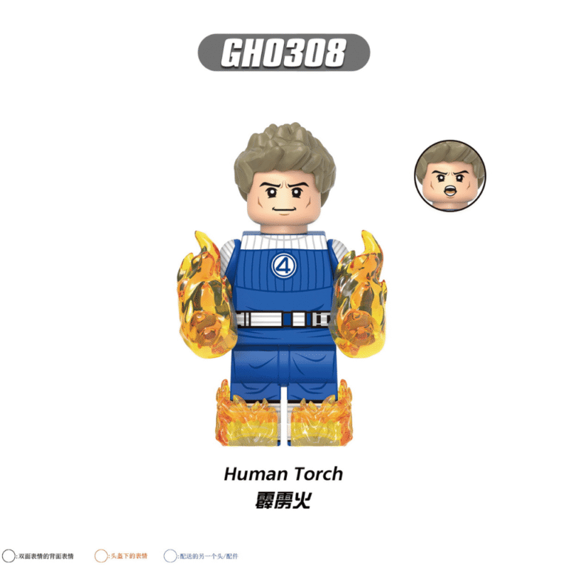 Marvel Menschliche Fackel Fantastic 4 Minifiguren GH0308