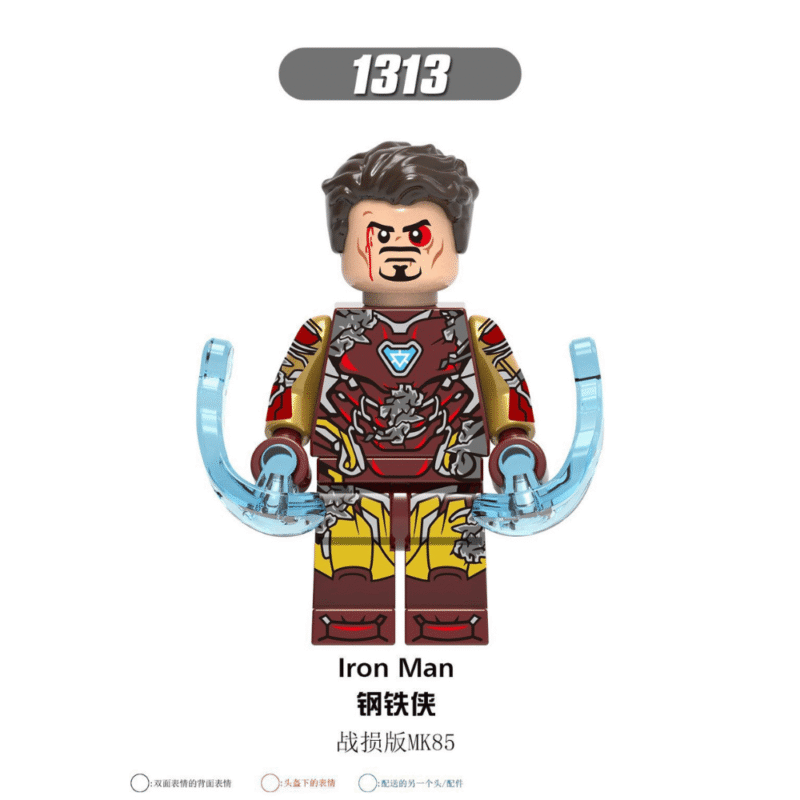 Marvel Tony Stark Beschädigter Anzug Minifiguren XH1313