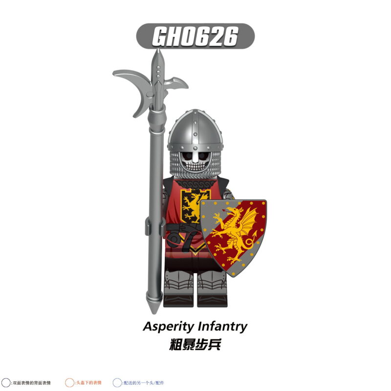 Medieval Asperity Infantry Minifiguren GH0626