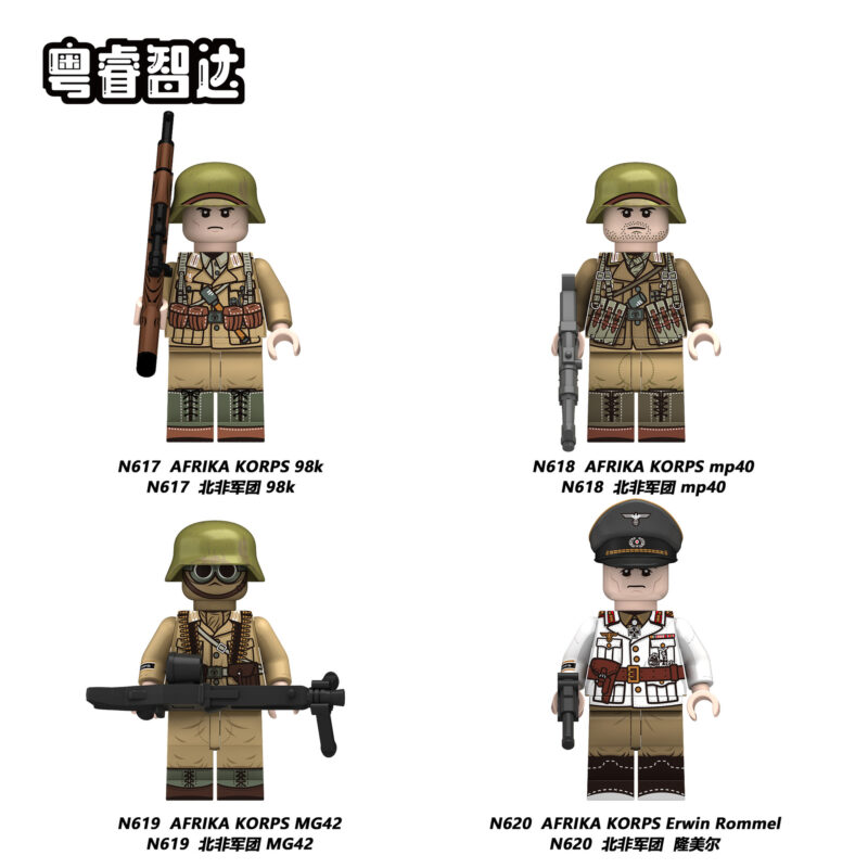 Army Military Afrika Korps 98K minifigurens N617 – Bild 2