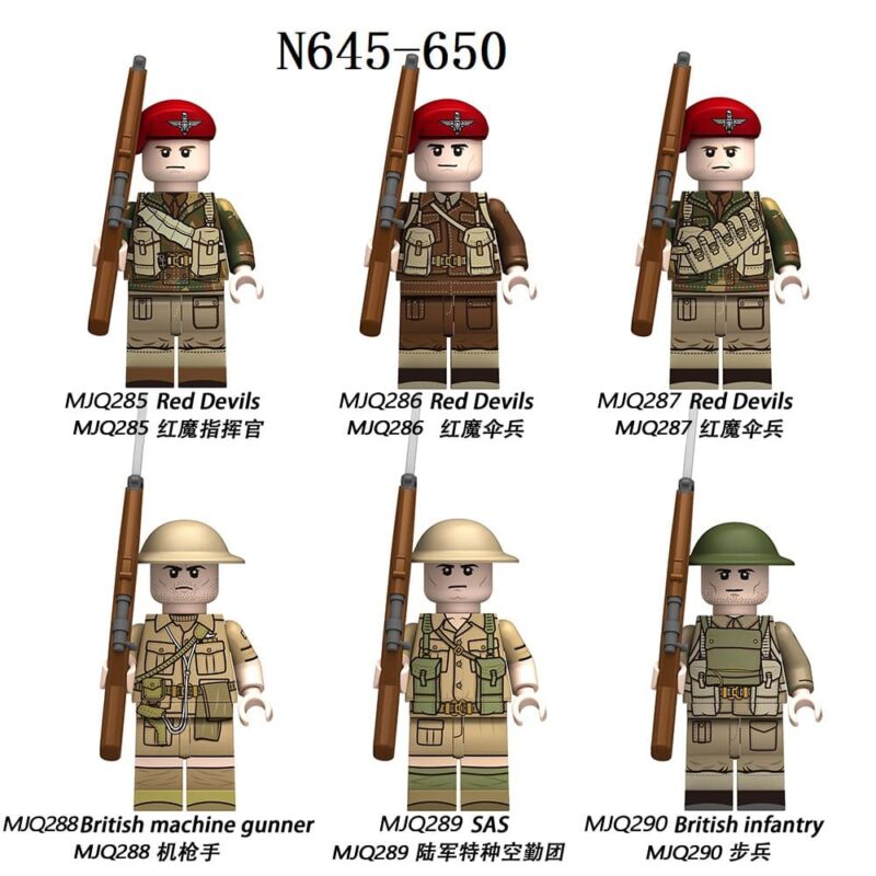 Army Military Red Devils Minifiguren N647 – Bild 2