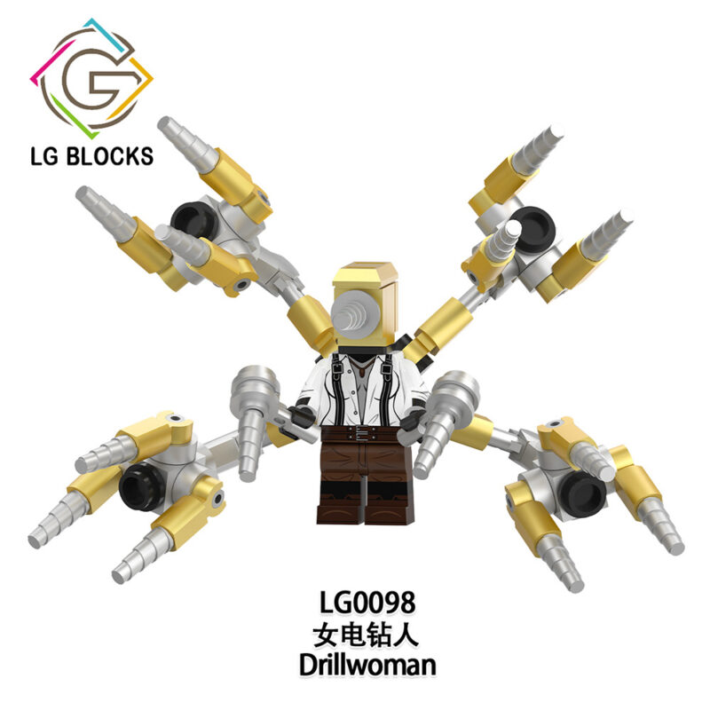 Skibidi Battle Drillwoman minifigurens LG0098