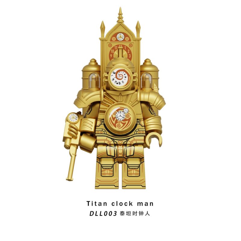 Skibidi Battle Titan Clock Man-Minifiguren DLL003