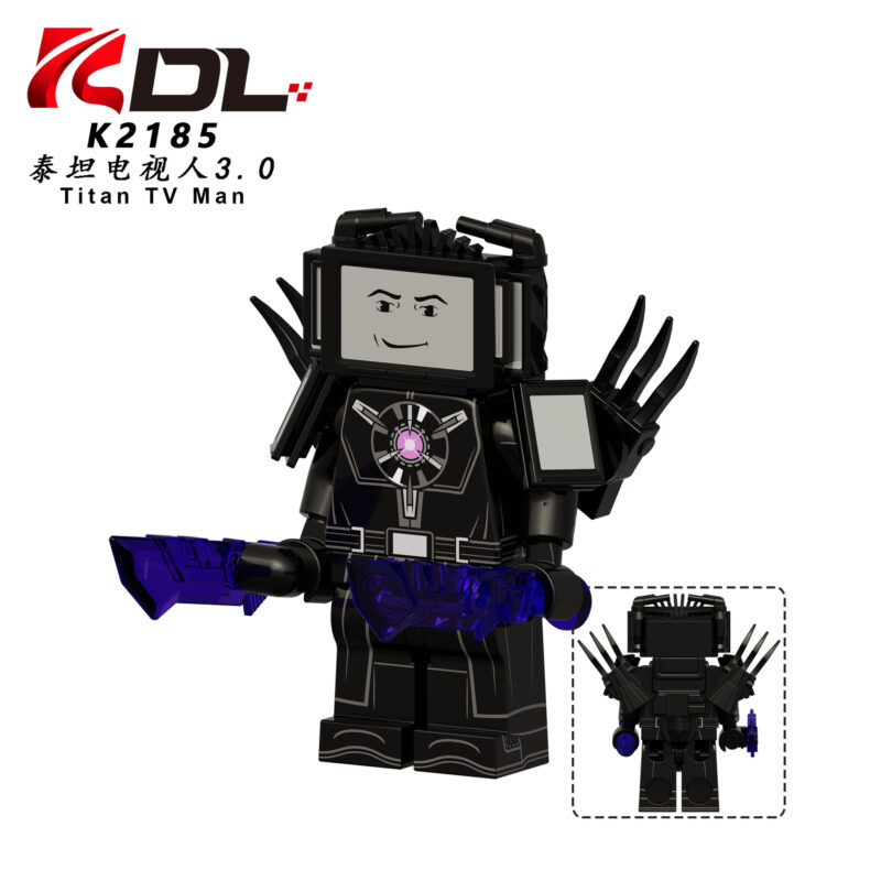 Skibidi Battle Titan Tv Man minifigurens K2185