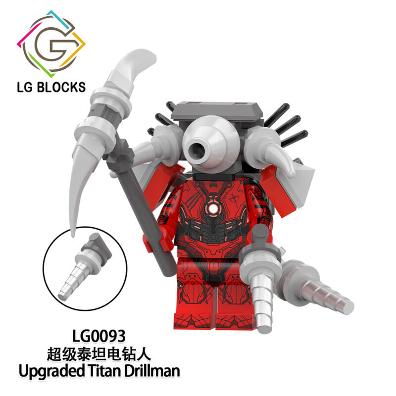 Skibidi Battle Upgraded Titan Drillman Minifiguren LG0093