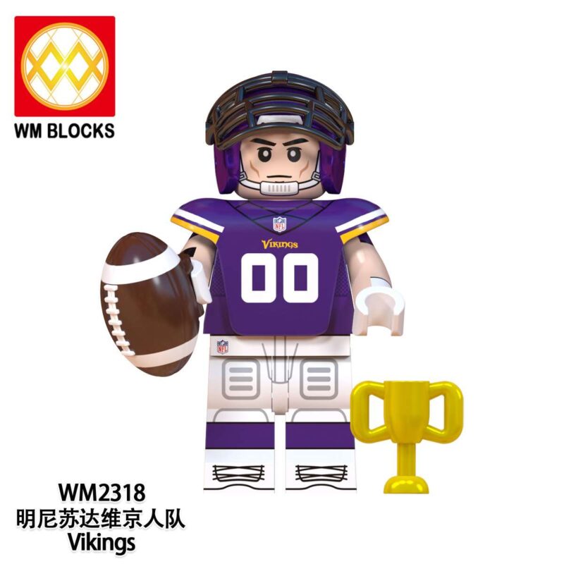 Sport Football Minnesota Vikings Footballer Minifiguren WM2318