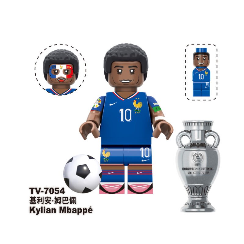 Sport Fußball Kylian Mbappé Minifiguren TV7054