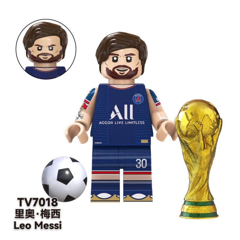 Sport Fußball Lionel Messi Minifiguren TV7018