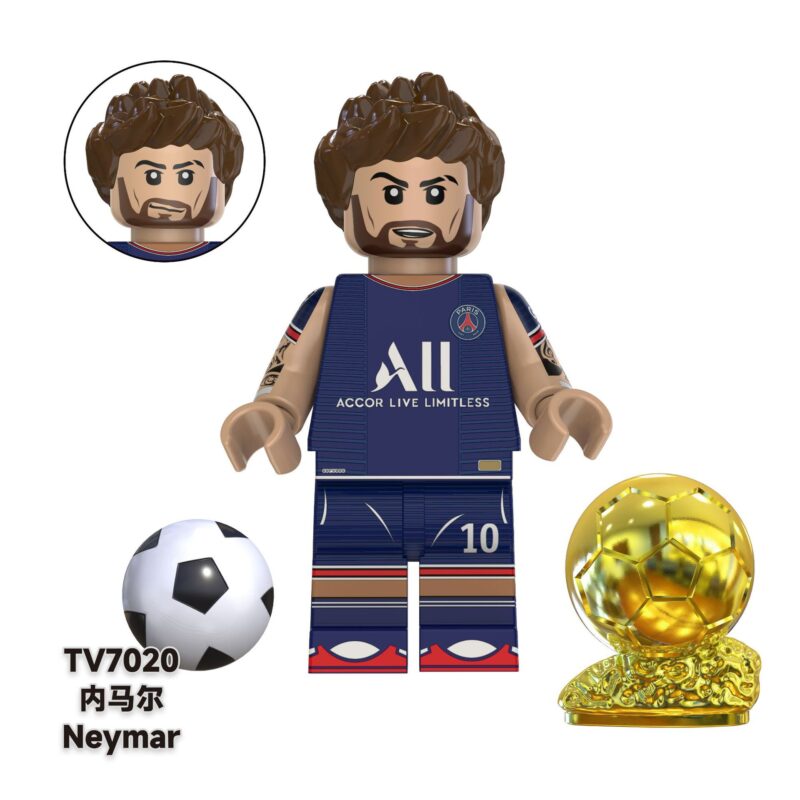 Sport Fußball Neymar da Silva Santos Junior Minifiguren TV7020