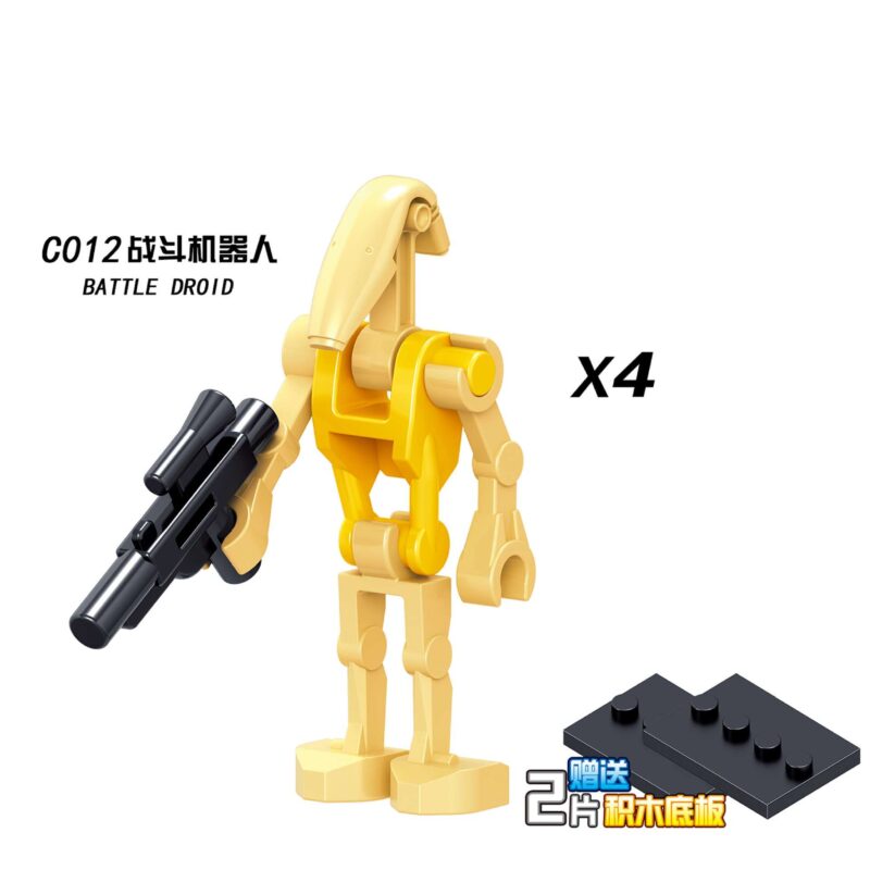 Star Wars Battle Droid X4 Minifiguren C012