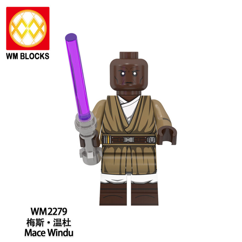 Star Wars Mace Windu Clone Wars Minifiguren WM2279